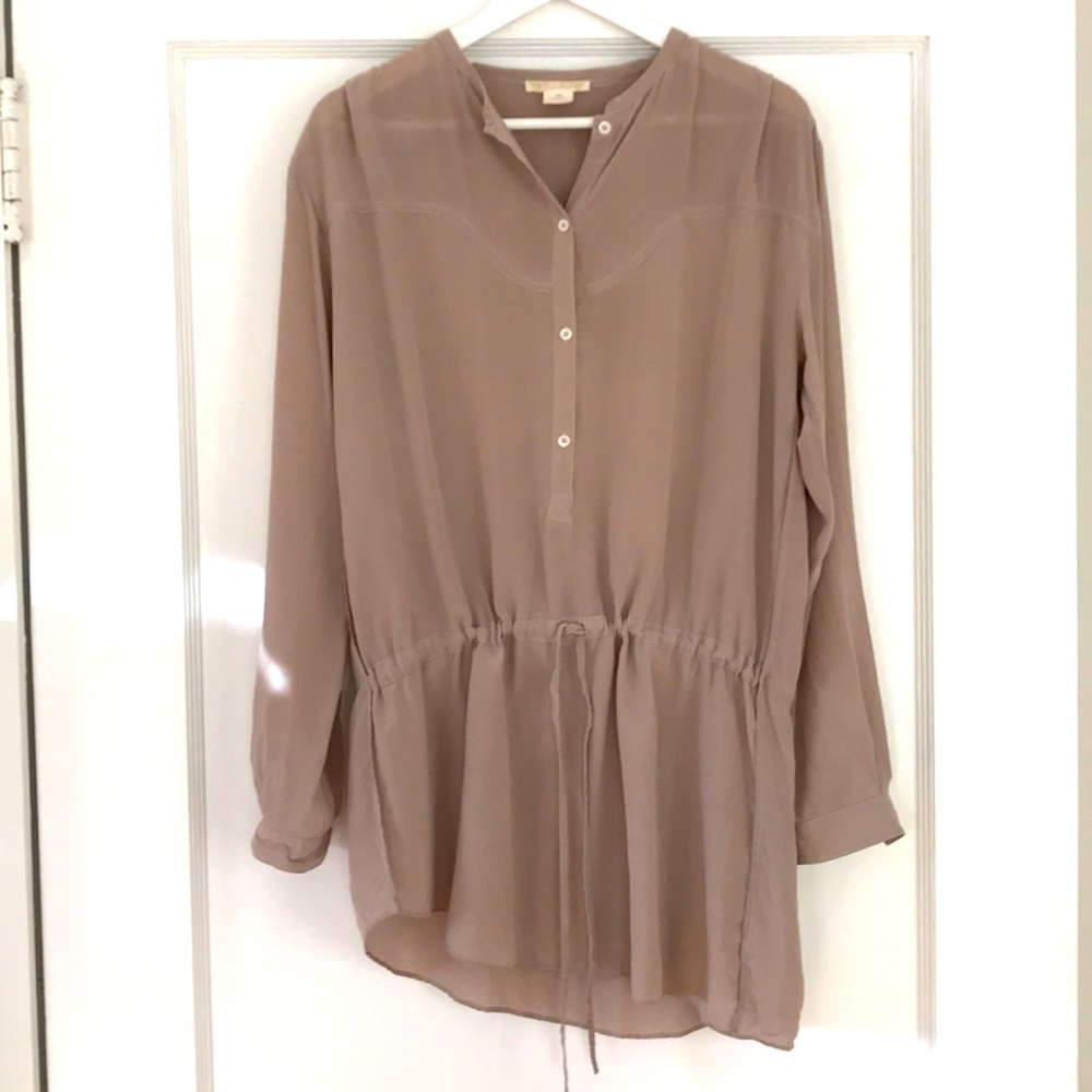 Gold Hawk taupe blouse/tunic